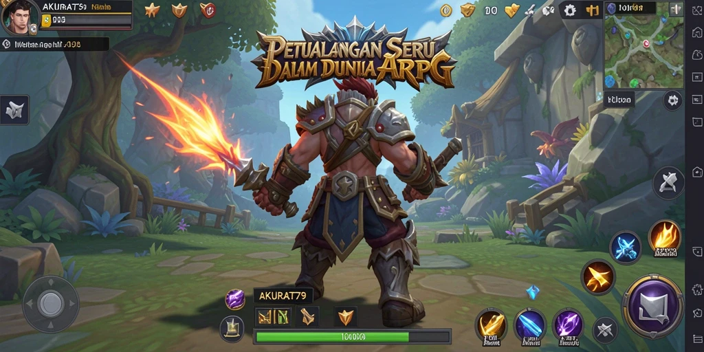 Tangkapan layar gameplay AKURAT79 menampilkan aksi bertarung yang spektakuler.
