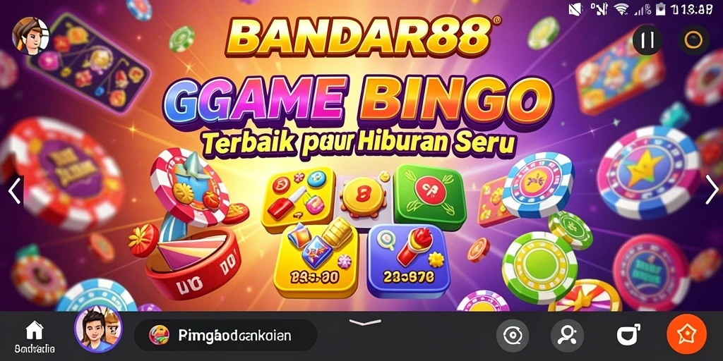 Tampilan gameplay BANDAR88 dengan suasana bingo yang seru.
