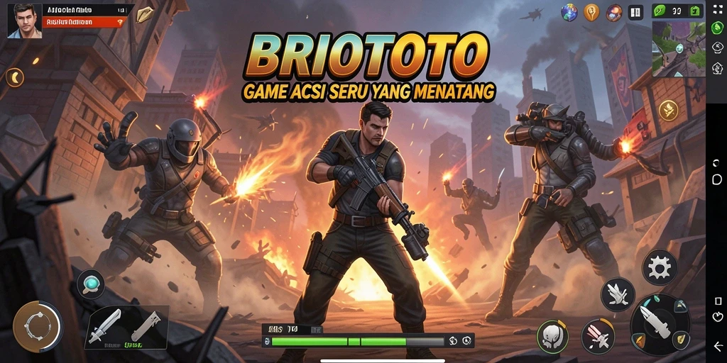 Tampilan gameplay BRIOTOTO yang mendebarkan dan dinamis.