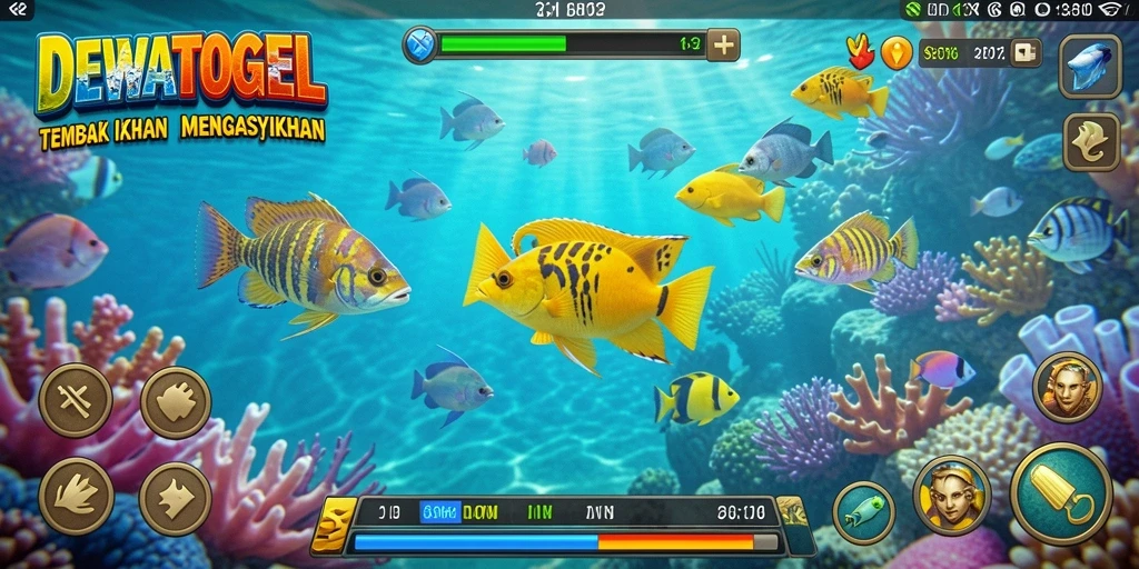 Gameplay menarik dari <strong>DEWATOGEL</strong> dengan aksi tembak ikan yang seru.