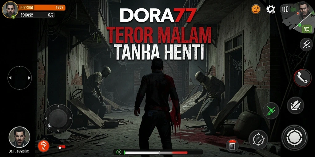Screenshot mendebarkan DORA77 dengan suasana horor mencekam.