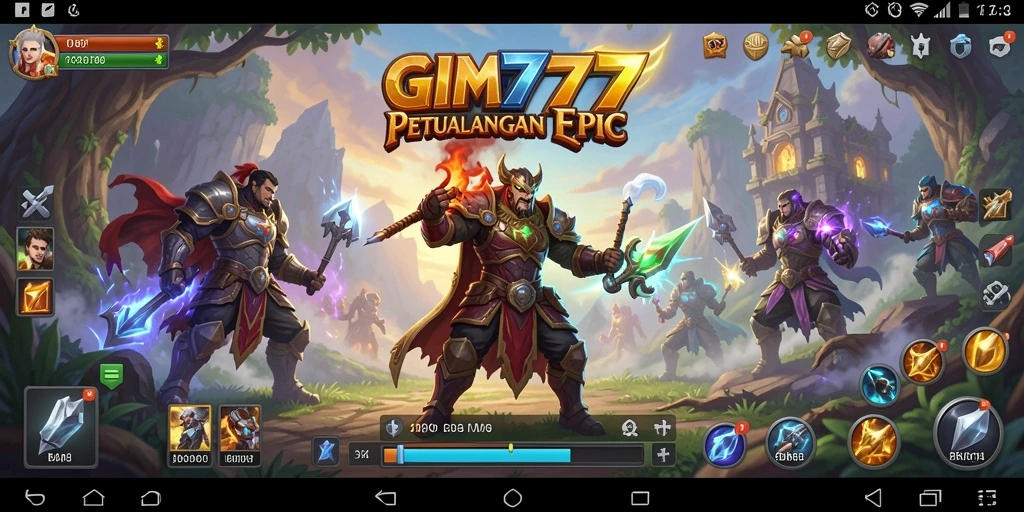 Tampilan gameplay GIM777 yang penuh aksi dan strategi dalam RPG.
