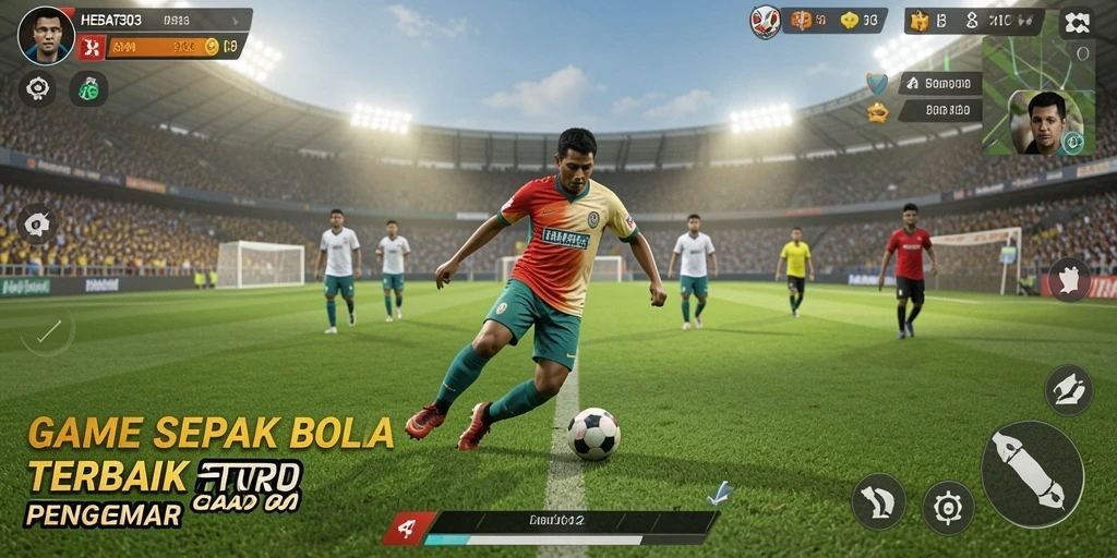 Tampilan gameplay HEBAT303 yang menarik dalam aksi sepak bola.