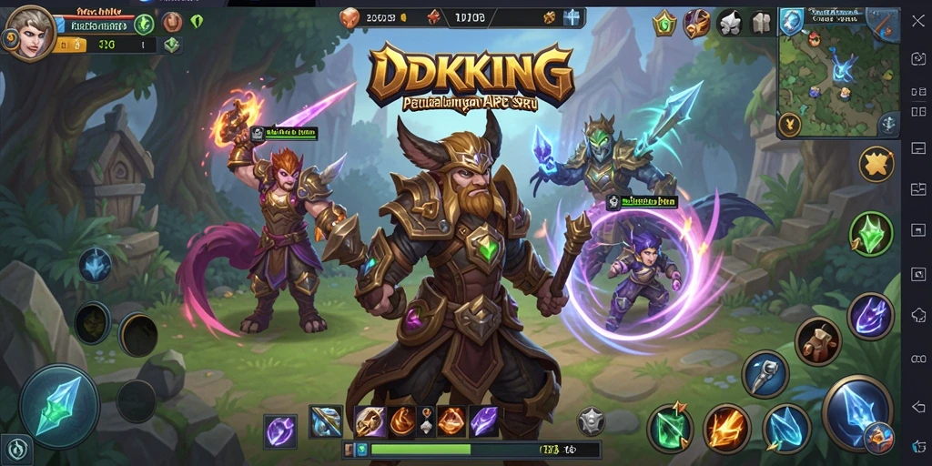 Gameplay seru dalam <strong>IDRKING</strong> menampilkan pertarungan mendebarkan dan eksplorasi dunia.