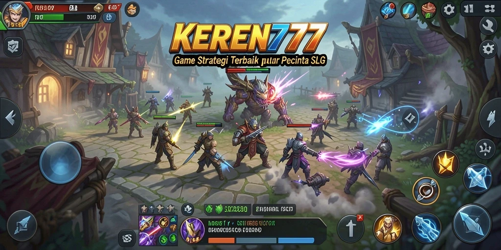 Tampilan permainan KEREN777 dengan aksi strategi seru.