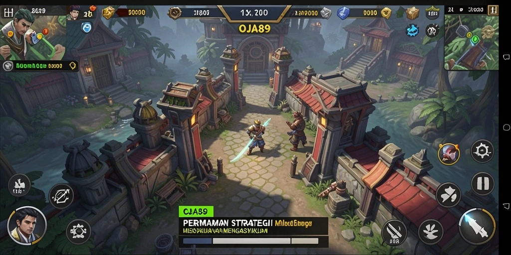 Tangkapan layar OJA89 menampilkan dinamis gameplay strategi yang mendebarkan.