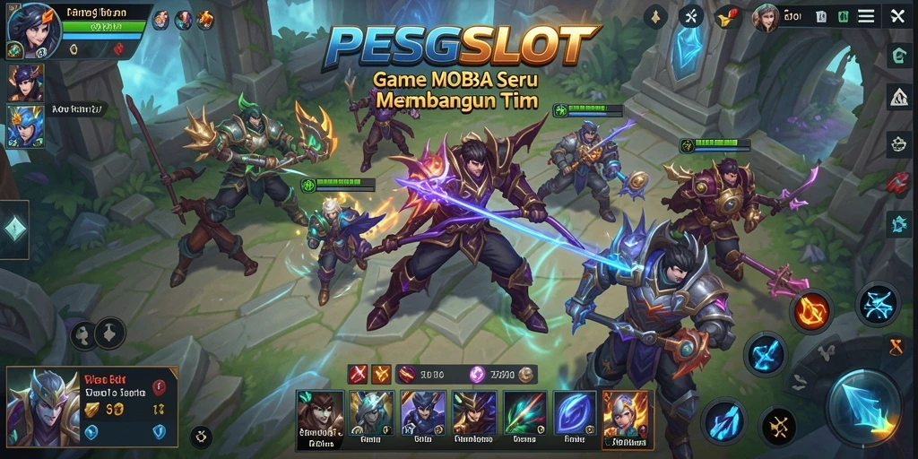 Gameplay mendebarkan di PESGSLOT dengan tim yang berjuang untuk menang.