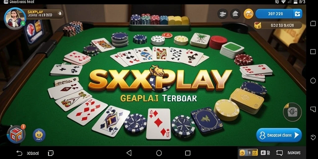 Tampilan menarik dari gameplay Gaple di SXXPLAY.