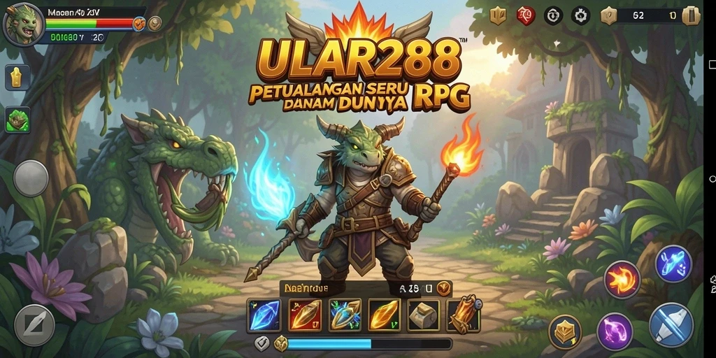 Screenshot gameplay ULAR288 menampilkan aksi RPG yang mendebarkan.