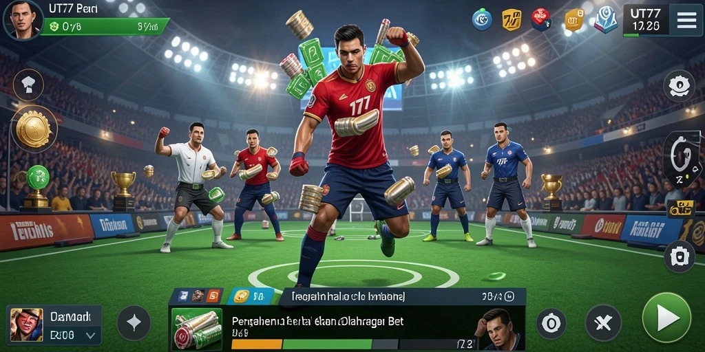 Tampilan gameplay UT77 yang mendebarkan dan menarik.